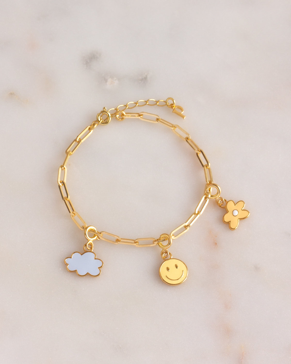 Link Chain Bracelet & 3 Charms – paeoni colors